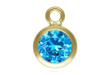 Load image into Gallery viewer, Bright Sapphire Blue 14kt Gold Filled Birthstone
